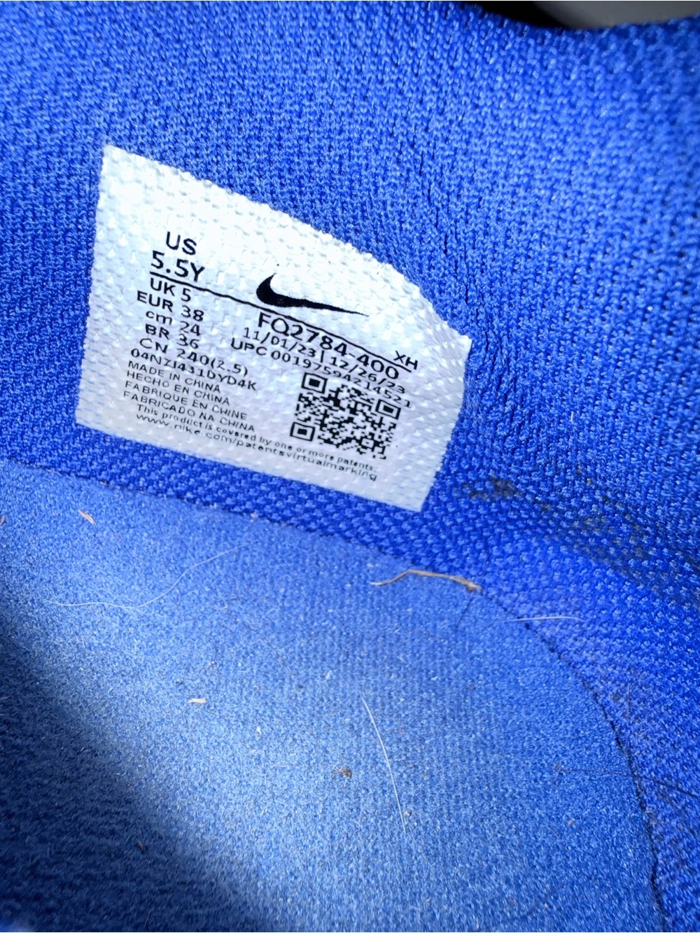Nike Kids Mint Green, Blue & Pink Sneakers - Picture 6 of 8